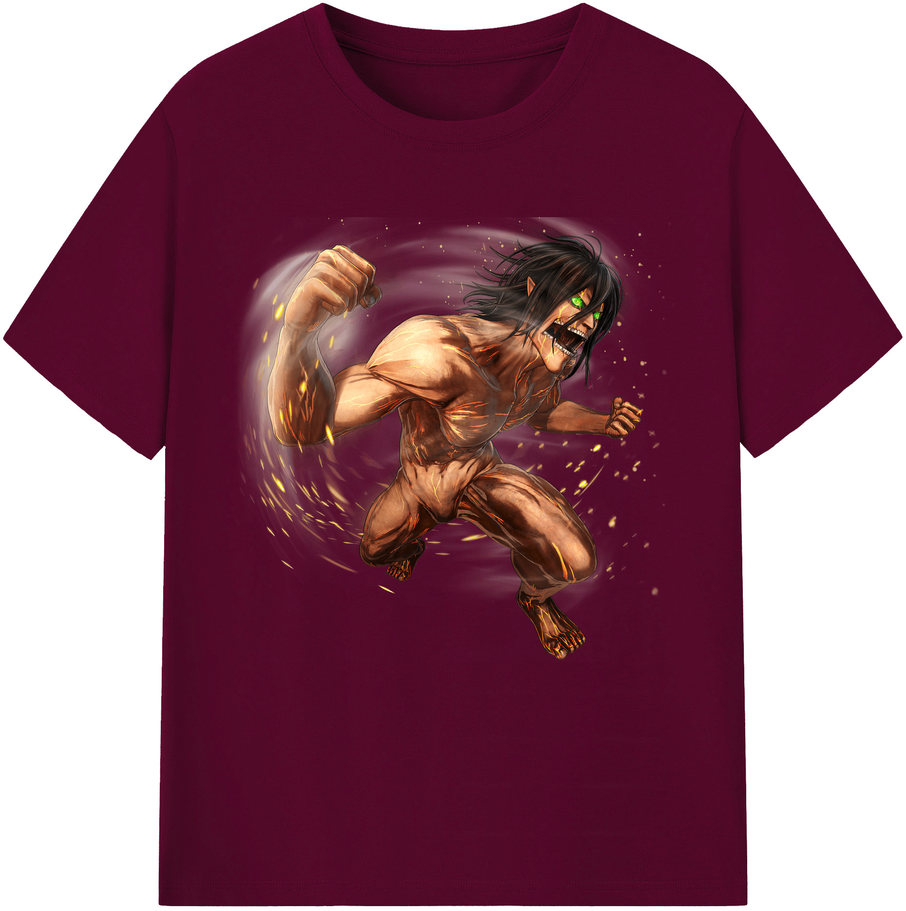 （画像用） 進撃の巨人 Attack on Titan レディースカジュアルプリントTシャツ（綿100％）
